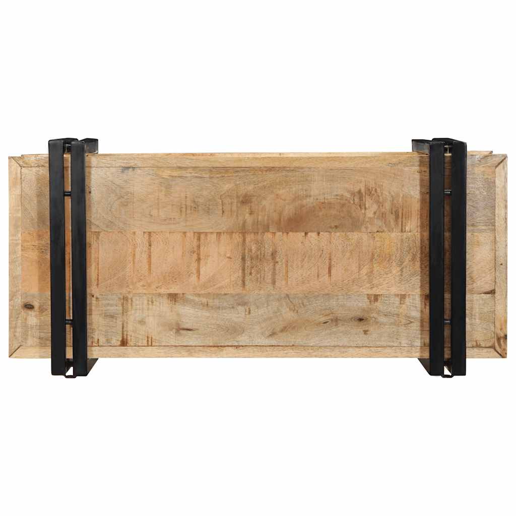 Wall Shelf 70x33x35 cm Solid Rough Wood Mango